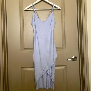 WINDSOR suede party/going out dress, size S/M, baby blue color.